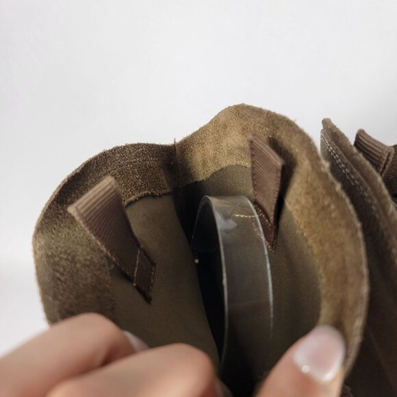 Mossimo Womens 10 Western Cowgirl‎ Bootie Leather Ankle Boots Casual Neutral - Picture 8 of 12